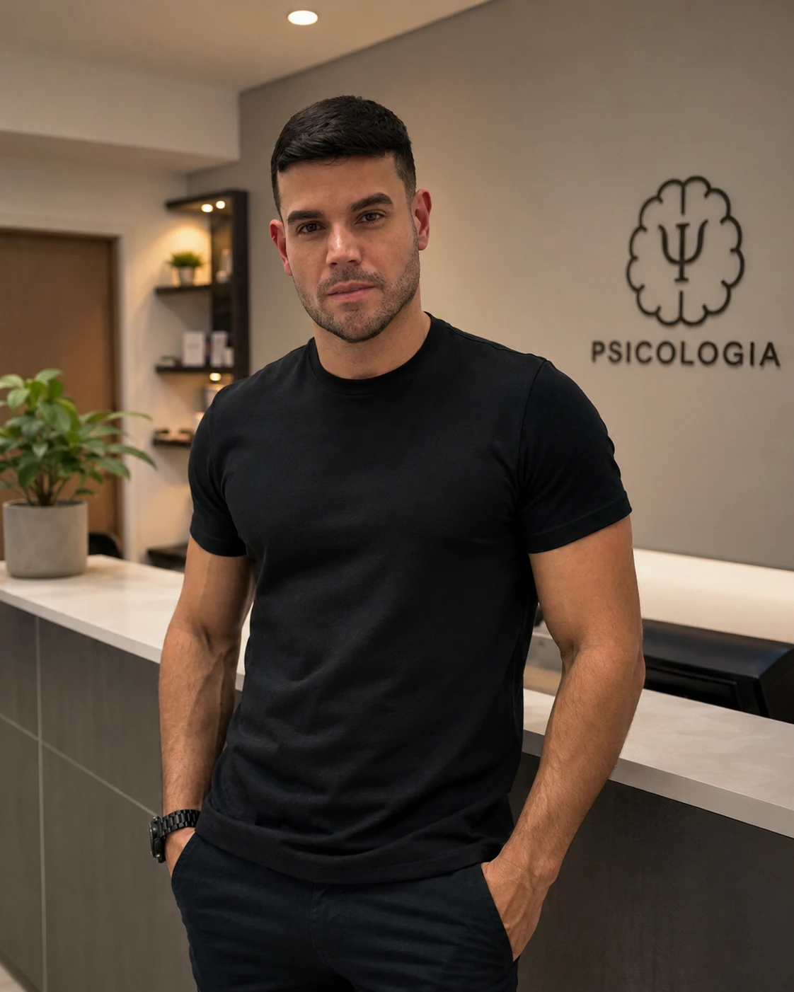 Retrato do psicólogo Jonnathan Focht